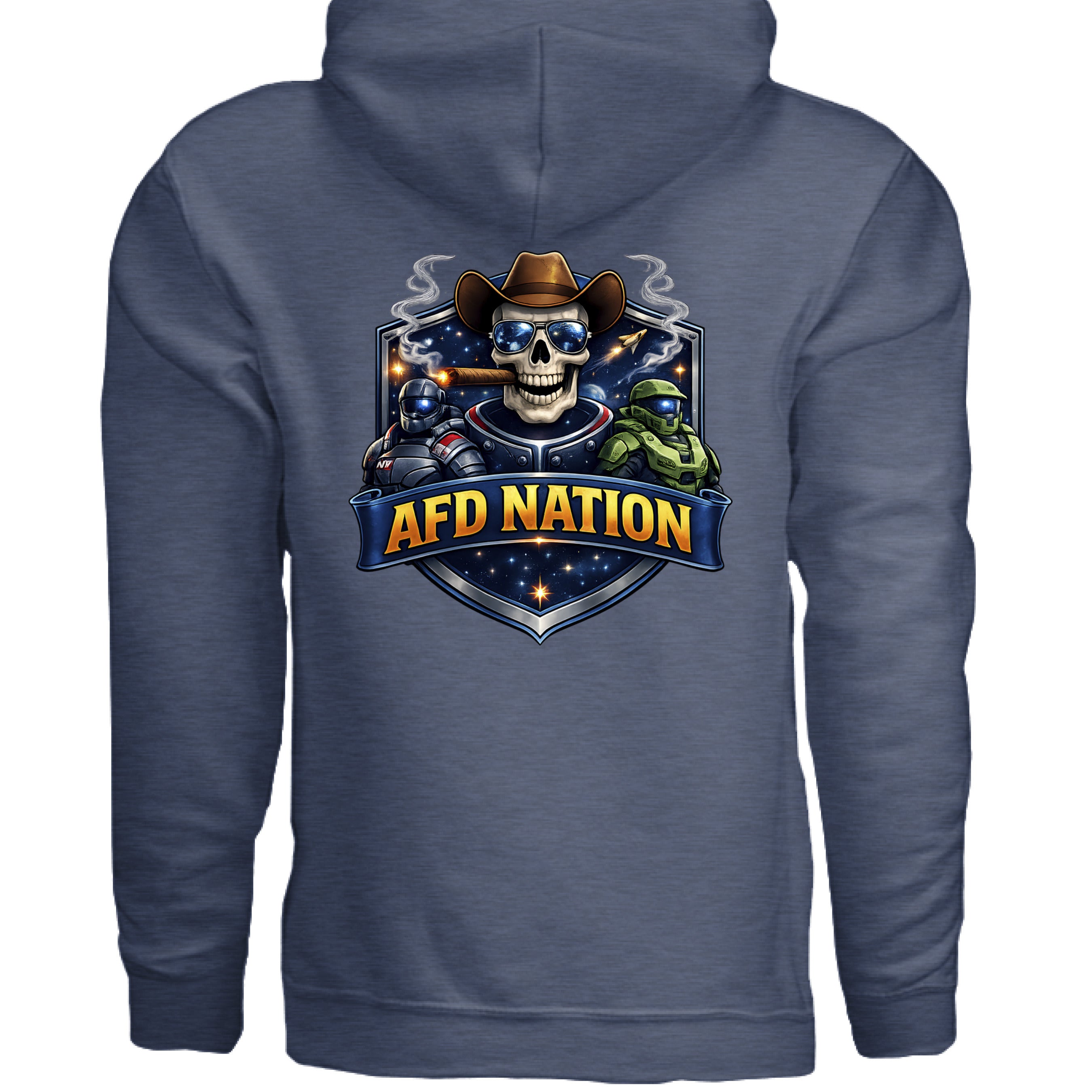 Heather Sport Dark Navy - BACK